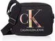 Calvin Klein Borsa per Fotocamera Sportiva Essenziale, Crossover Donna, Nero, Medium