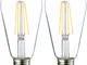 AmazonBasics Lampadina LED E27 Vintage Edison, ST64, 64, 7W (equivalenti a 60W), Filamento...