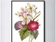 HANJIANGFBH Retro Art Petunias Quadri Decorativi Quadri modulari Quadri su Tela Pittura pe...