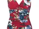 Laorchid, costume da bagno intero con scollo a V, costume da bagno da donna, costume da ba...