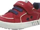 Geox B Kilwi Boy B, Scarpe da Ginnastica Basse Bimbo, Rosso (Dk Red/Navy C7Mf4), 26 EU