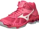 Mizuno Wave Bolt 7 Mid, Scarpe da Ginnastica Basse Donna, Rosa (Azalea/Wht/Camerose 001),...