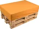 pomodone Cuscino per Pallet 120x80cm in Tessuto Arancione