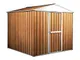 Notek Box in Acciaio Zincato Casetta da Giardino in Lamiera 2.75 x 1.75 m x h2.12 m - 87 k...