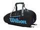 Wilson Borsa da Tennis Ultra, 6 Scomparti, Fino a 9 Racchette, Blu, WR8009401001