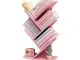 Albero Bookshelf, Indipendente Legno Naturale Desktop Storage Organizzatore - mensola di E...
