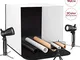 ESDDI Tenda Studio Light Box Fotografico 40 * 40cm Portatile con Regolabile LED Stand Luce...