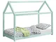 [en.casa] Letto per Bambino a Forma di Casetta 80 x 160 cm Lettino di Design Struttura in...