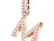 Swarovski 5434395 Remix Collection Charm M, Bianco, Placcato Oro Rosa