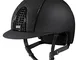 KEP ITALIA - Casco Cromo Textile Glitter Front, taglia M, colore: Nero