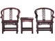 JIA JIA Mobili Modello Set Red Rosewood Mini Miniatura della mobilia mobili Cinesi Round-B...