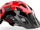 RUDY PROJECT Casco MTB Ciclismo Crossway (S-M, Black-Red Shiny)