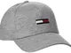 Tommy Hilfiger Tjm Flag cap Jersey Berretto da Baseball, Grigio (Light Grey Heather P), (T...