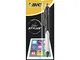 BIC Confezione da 5 penne 2 in 1 sfera + PENNINO 4 Colours Grip Stylus corpo grigio PTE Mo...