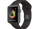 Apple Watch Series 3 (GPS, 42 mm) Cassa in Alluminio Grigio Siderale e Cinturino Sport Ner...