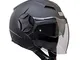 CGM 129A Casco Moto Demi-Jet, Nero Opaco, L (59cm), 1 Pezzo