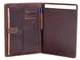 Komalc vera pelle Business portfolio, personal organizer, lusso Padfolio, cartelle in pell...