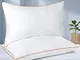 Cuscini letto set di 2 in microfibra, 50x80cm, Guanciale per dormire traspirante, Guancial...