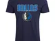 New Era Dallas Mavericks, Uomo, T-Shirt, 11546154, Marine, M