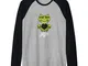 Lucertola Yoga Rettile Carino Geco Meditazione Yoga Zen Arte Maglia con Maniche Raglan