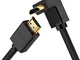 UGREEN Cavo HDMI 270 Gradi 4K @ 60Hz ad Alta Velocità Supporta Ethernet, HEC, HDR, ARC, 3D...