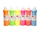 Scolaquip Artmix Tempera, Materiali Artistici Educativi per Bambini, 6 x 600ml, Colori Flu...