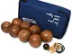 Big Game Hunters Set di 8 Bocce in Legno con incisioni Classiche Progettato per 4 Giocator...