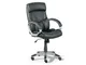 Links - Office 29 - Poltrona ufficio. Dim: 63x77x108 h cm. Col: Nero. Mat: PVC.