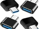 Adattatore USB C a USB (4 Pezzi), Adattatore OTG USB-C a USB-A 3.0, USB-C Maschio a USB Fe...