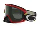 Motodak - Maschera Oakley o Frame 2.0 Heritage Racer, colore: Grigio scuro