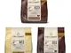 Callebaut 3 x 400g Bundle - Copertura di Cioccolato al Latte, Fondente & Bianco Belga - Fi...