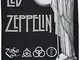 Heart Rock Bandiera Originale LED Zeppelin Stairway To, Tessuto, Multicolore, 110x75x0.1 c...