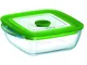 Pyrex Cook & Store Plus Teglia Multiuso Quadrata con Coperchio, Plastica, 0.3 Litri, Verde...