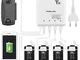 TUTUO Intelligente Caricabatterie Charger per Mavic Mini, 6 in 1 Multi Caricatore di Batte...