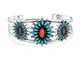 Bling Jewelry Southwestern STI Navajo Tinto Corallo Turchese Stabilizzato Squash Blossom A...