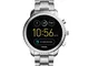 Fossil FTW4000, Gen3 Smartwatch, Orologio Uomo, Argento