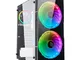 Noua Nexus P1 Black Case ATX per PC Gaming 3 Ventole RGB Rainbow Addressable 5V ADD Fronta...