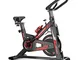 HECHEN Cyclette Indoor con volano da 8 kg, Supporto per Braccio Imbottito per Bici da Cicl...