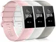 Jiamus - Cinturino di ricambio per Fitbit Charge 3, Fitbit Charge 4, classico e sportivo,...