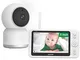 Baby Monitor Video da 5 pollici con Display HD 1080P, Pan e tilt remoto a 360°, Audio Bidi...