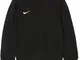 Nike Team Club Crew, Maglione girocollo a maniche lunghe, da bambino, Nero (Nero/Bianco),...