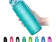 Borraccia Sportiva BPA Free Tritan Plastic ZOUNICH-500ml/17oz, 700ml/24oz, 1000ml/32oz, 12...