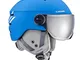 Cébé Fireball Junior, Casco da Sci Unisex Bambini, Matte Blue White, Extra Small 51-53 cm