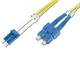 Cavo patch DIGITUS LWL OS2 - Cavo in fibra ottica da LC a SC da 7 m - LSZH - Duplex monomo...