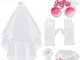 39pz Gadget Velo da Sposa con Photo Booth Matrimonio Team Bride Gadget Bride to be