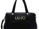 Borsa Liu-jo satchel S a mano/tracolla 3 comparti ecopelle nero B21LJ39