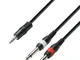 Adam Hall Cables K3YWPP0300 - Cavo audio con connettore jack stereo da 3,5 mm su 2 connett...