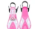 Nuoto Formazione Pinne Allenamento Pinne per Kids Outdoor Diving Training nuoto Pinne rosa...