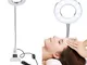 Qkiss Lampada da Tavolo LED Bicolore con USB Lampada Estetista per Bellezza Ciglia Innesto...