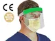 Visiera paraschizzi protettiva Fabbricata in ITALIA, protegge occhi, naso e bocca (1)